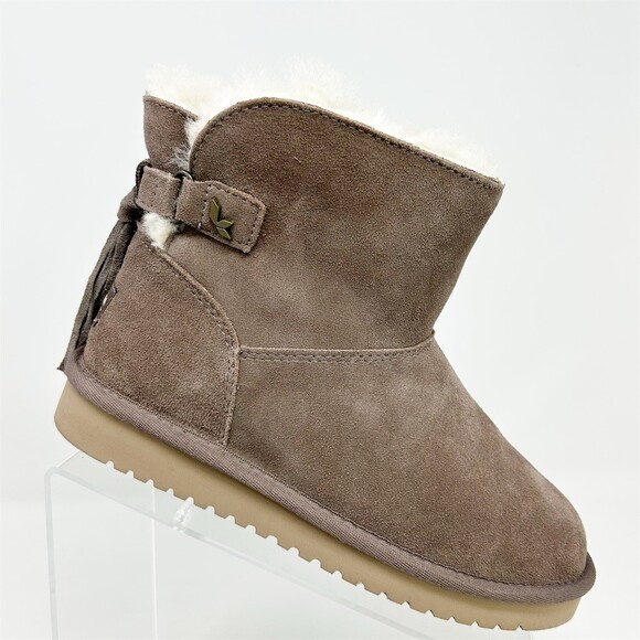 Koolaburra Shoes - Koolaburra by UGG Womens Ankle Bootie Mauve Tassel Slip On Plush Lined Size 6